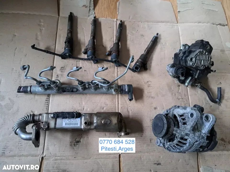 Alternator Pompa inalta presiune Racitor EGR cooler Rampa injectoare injectie motorina diesel Injector toyota yaris corolla auris 1.4 d-4d 2006 - 2011 - 1