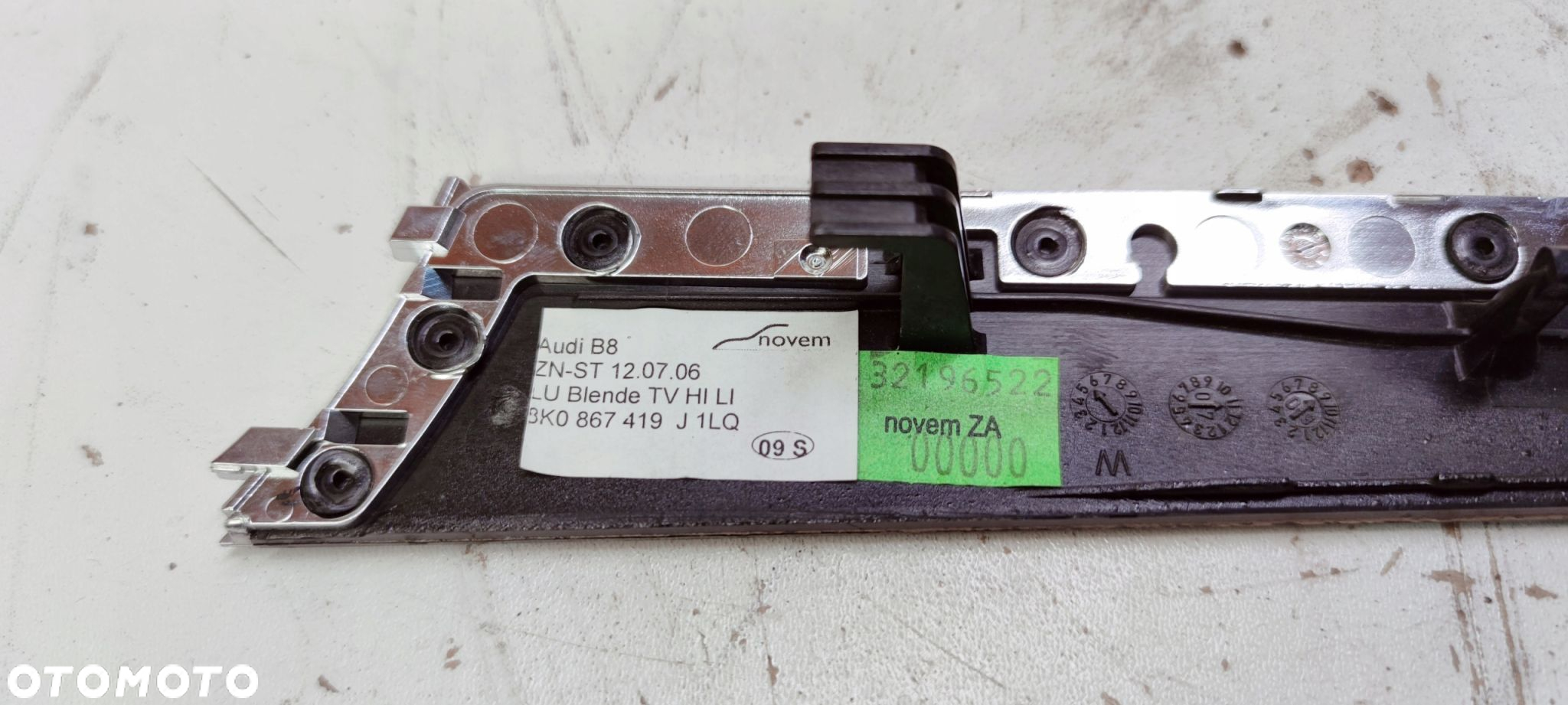 DEKOR DRZWI LEWY TYŁ AUDI A4 B8 8K0867419J 1LQ - 8
