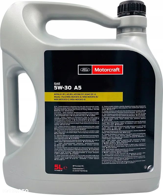 Olej silnikowy 5W30 A5 5 l ACEA A5/B5 API SP - 2