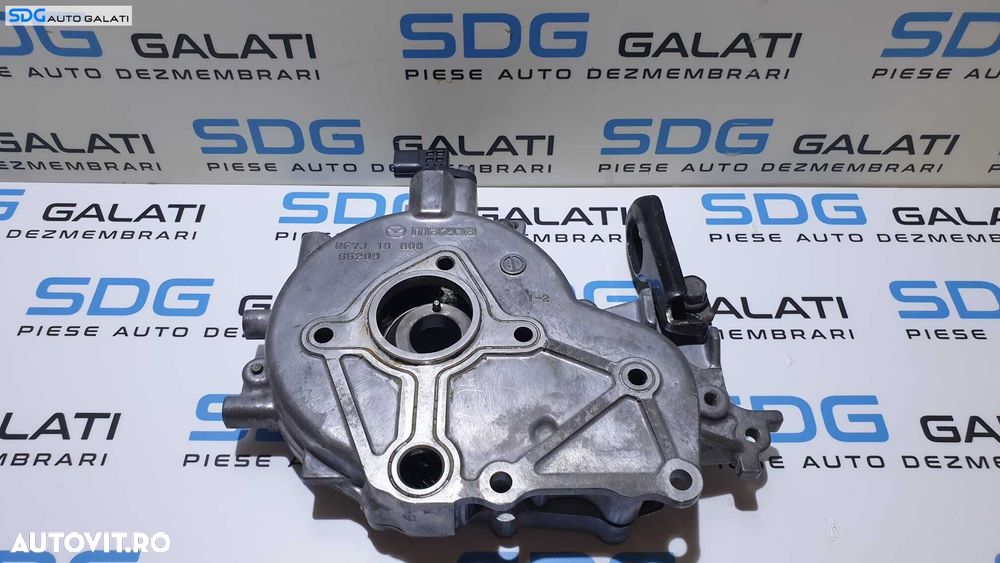 Capac Suport Pompa Vacuum cu Pinion Ax Came Distributie Motor Mazda 6 2.0 D 2002 - 2008 Cod RF7J10600 RF7J S5209 [V0725] - 2
