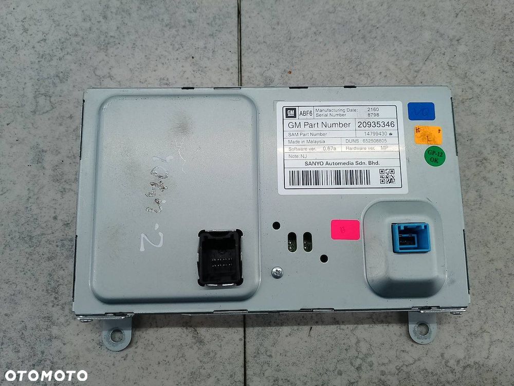 ZESTAW MULTIMEDIALNY OPEL ASTRA J 20935346 22739813 13346052 28273790 BOSCH - 7