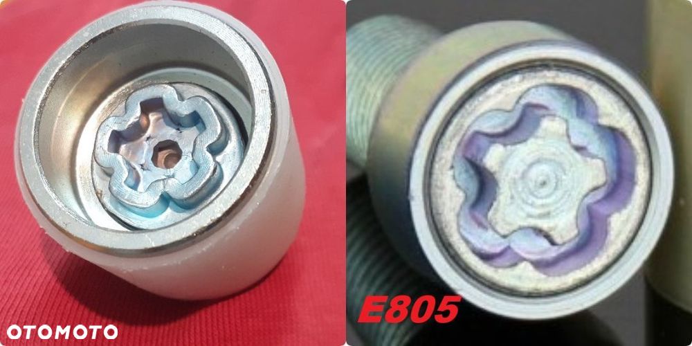 Nasadka zabezpieczająca Nakładka Adapter Złodziejka Do Śrub Audi (koniczynka) - 5