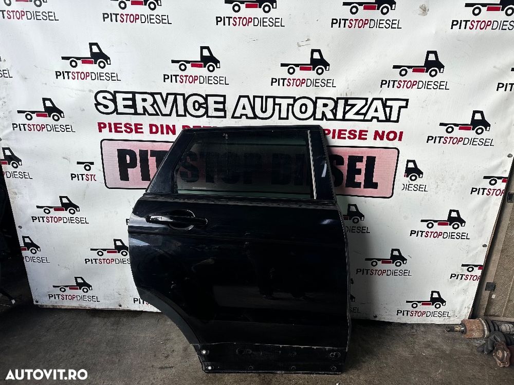Usa portiera dreapta spate Land Rover RANGE ROVER EVOQUE 2011 2012 2013 2014 2015 2016 2017 2018 pe negru - 1