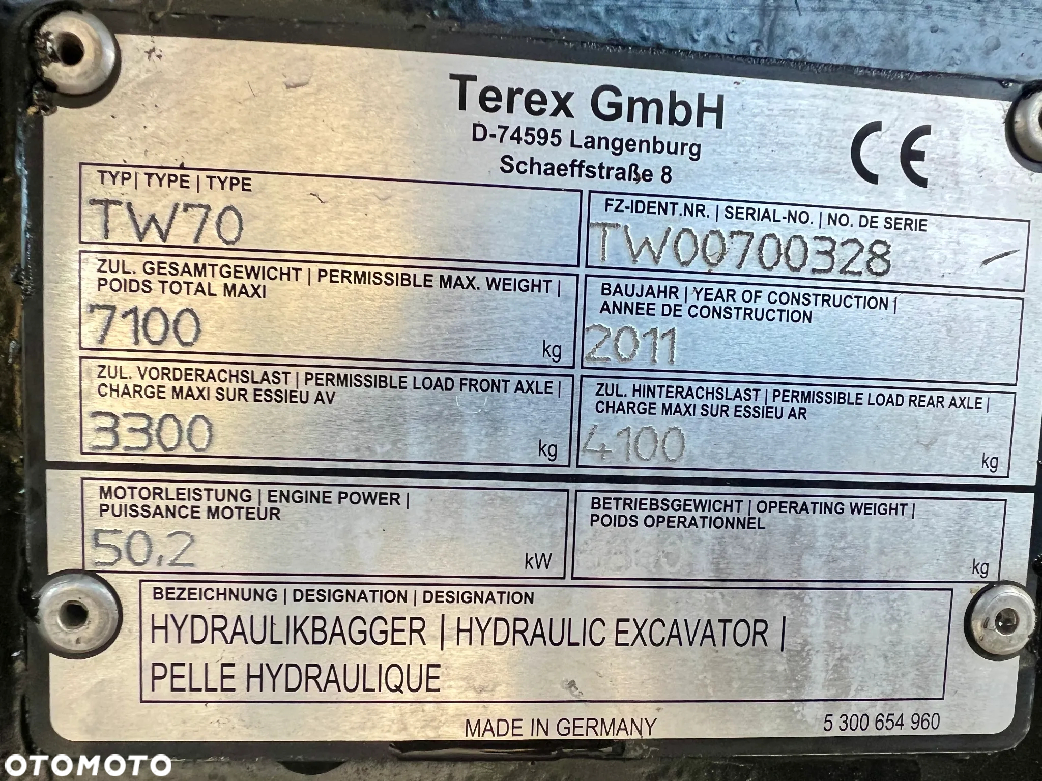 Terex koparka kołowa TW70 3 ŁYŻki + widły, Rototilt, 5000mtg - 13
