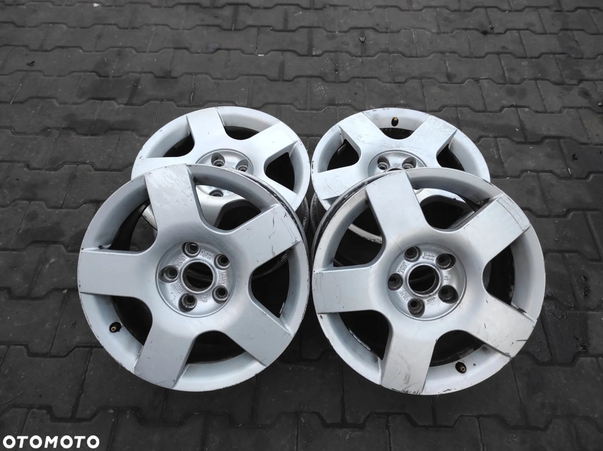 FELGI ALUMNIOWE ALUFELGI KOŁA S LINE RACING 5X112 7Jx16H2 ET42 8E0601025C VW AUDI SEAT SKODA WYSYŁKA !!!! - 1