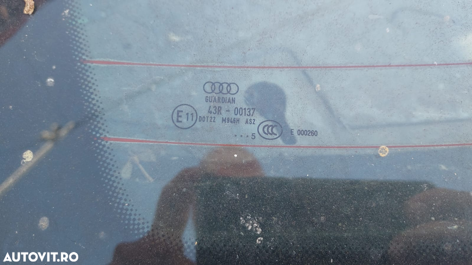 Luneta Audi A6 (C5 / 4B 1998-2004) 43R-00137 berlina - 2