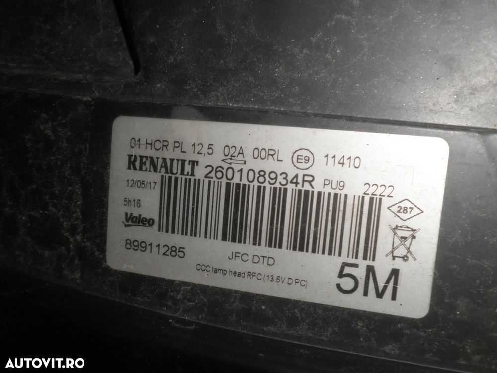 Far stanga / dreapta LED Renault Espace V 2017 260608819R 260108934R - 8