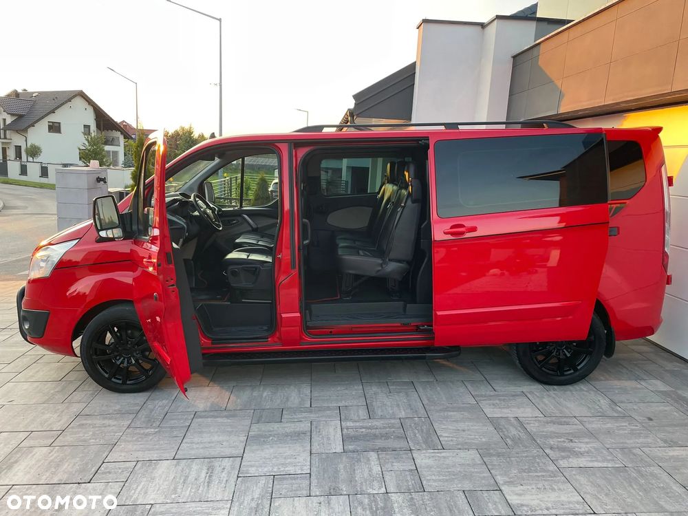 Ford TRANSIT CUSTOM LONG L2H1 Klima Navi Kamera Grzane Fotele 2xDrzwi Boczne Skóry Dubel Kabina 6os. Tempomat 2xPdc Rury - 11