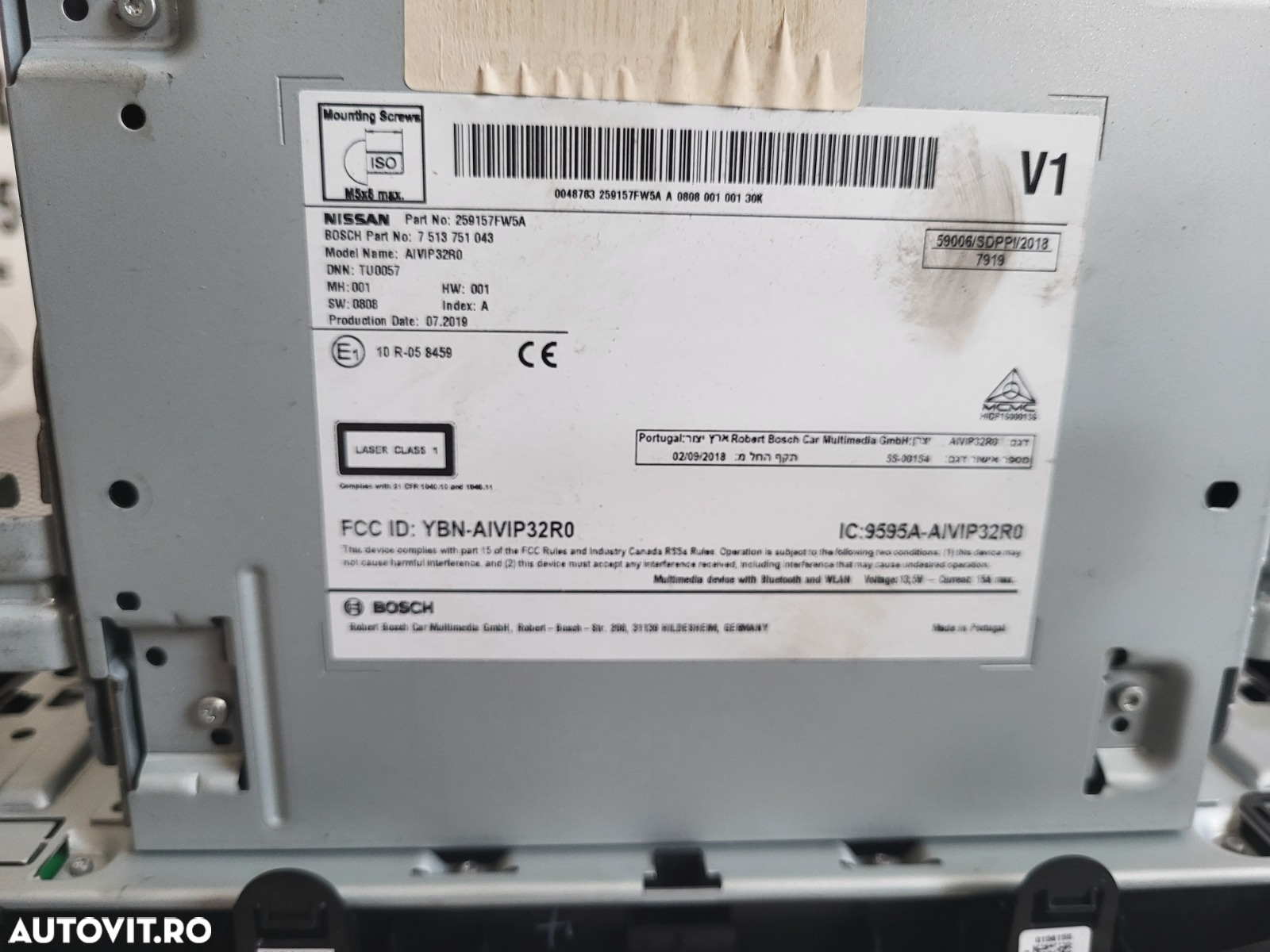 Navigatie Originala Nissan Qashqai J11 An 2014-2015-2016-2017-2018-2019-2020 Volan Stanga Masina Cu 11.000 Km Cod 259157FW5A - 8
