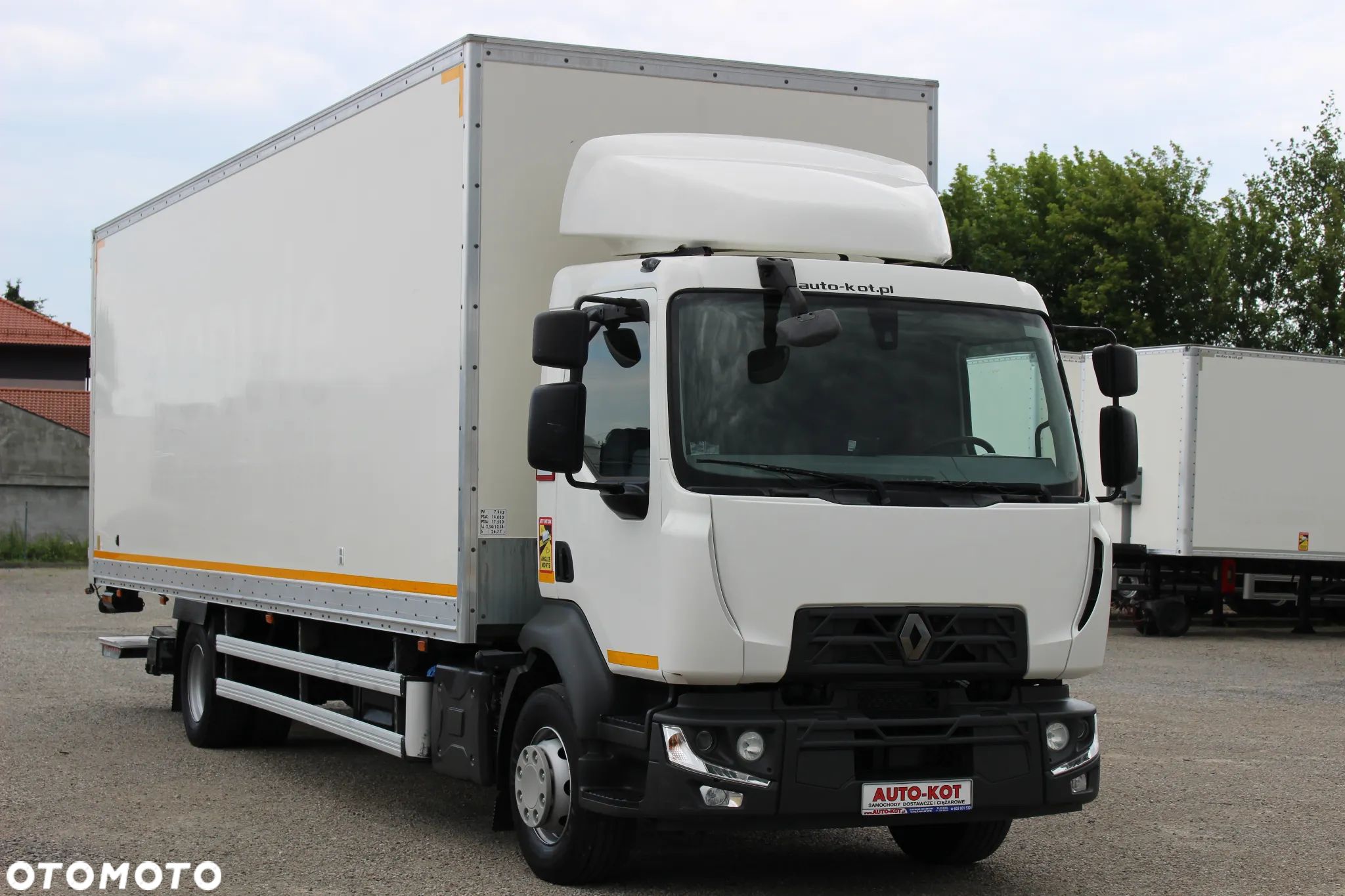 Renault D14 *240KM*/ KONTENER + WINDA /21 PALET / KLIMA / OPONY 80%/SERWIS FR/ SUPER STAN / - 1