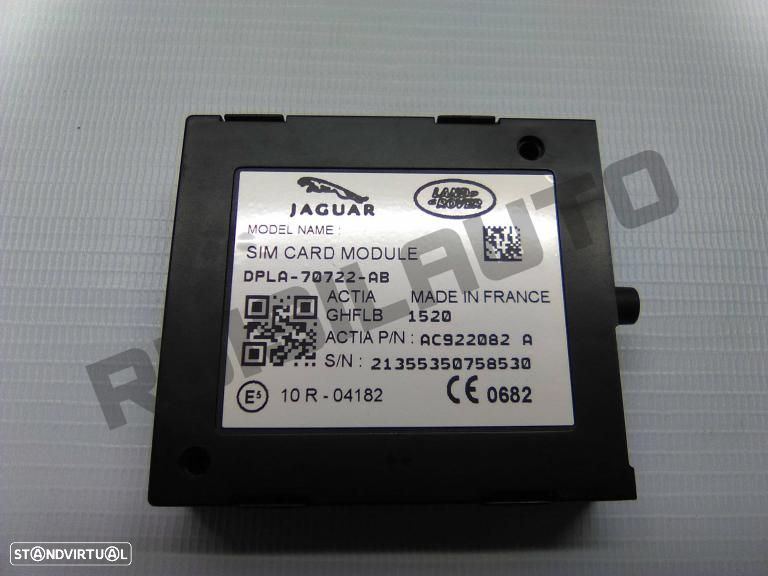 Módulo Cartão Sim Dpla-70722-ab Jaguar Xe [2015_2024] 2.0 D - 3