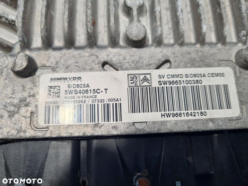 CITROEN C4 PICASSO I STEROWNIK SILNIKA 9665100380 RHR - 2