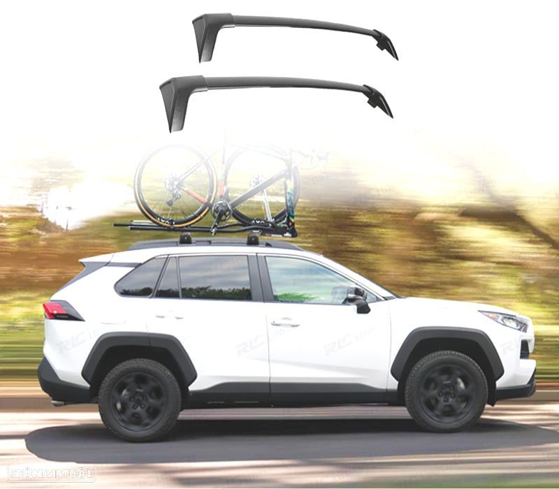 BARRAS DE TEJADILHO TOYOTA COROLLA RAV4 20-24 PRETO - 1