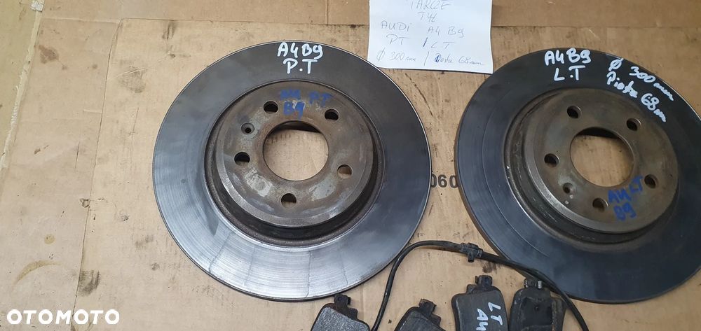 Tarcze hamulcowe tył tylne klocki Audi A4 B9 1.4 TFSI - 2