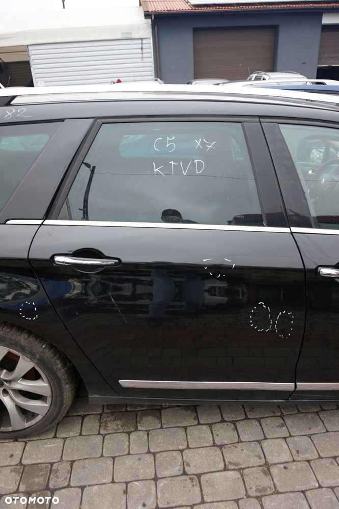 DRZWI TYLNE PRAWE C5 III X7 KOMBI KTVD  CZARNY CITROEN 2008-2017 - 1