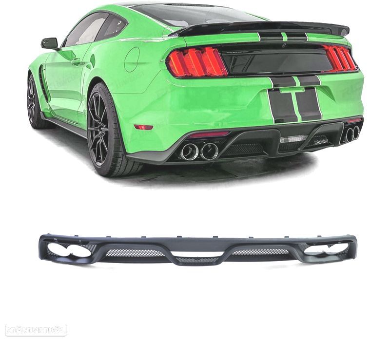 DIFUSOR FORD MUSTANG 15-17 LOOK GT350 - 1