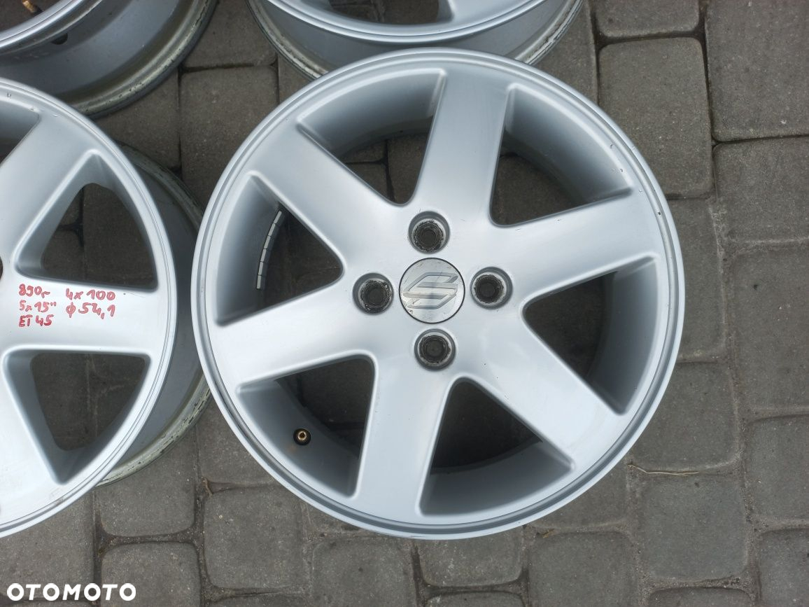 Oryginalne alufelgi Suzuki 15" 4x100 - 6