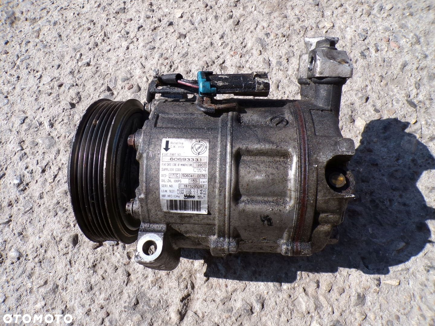 KOMPRESOR SPRĘŻARKA KLIMATYZACJI ALFA ROMEO 159 1.9 16V JTDM 60693331 - 2