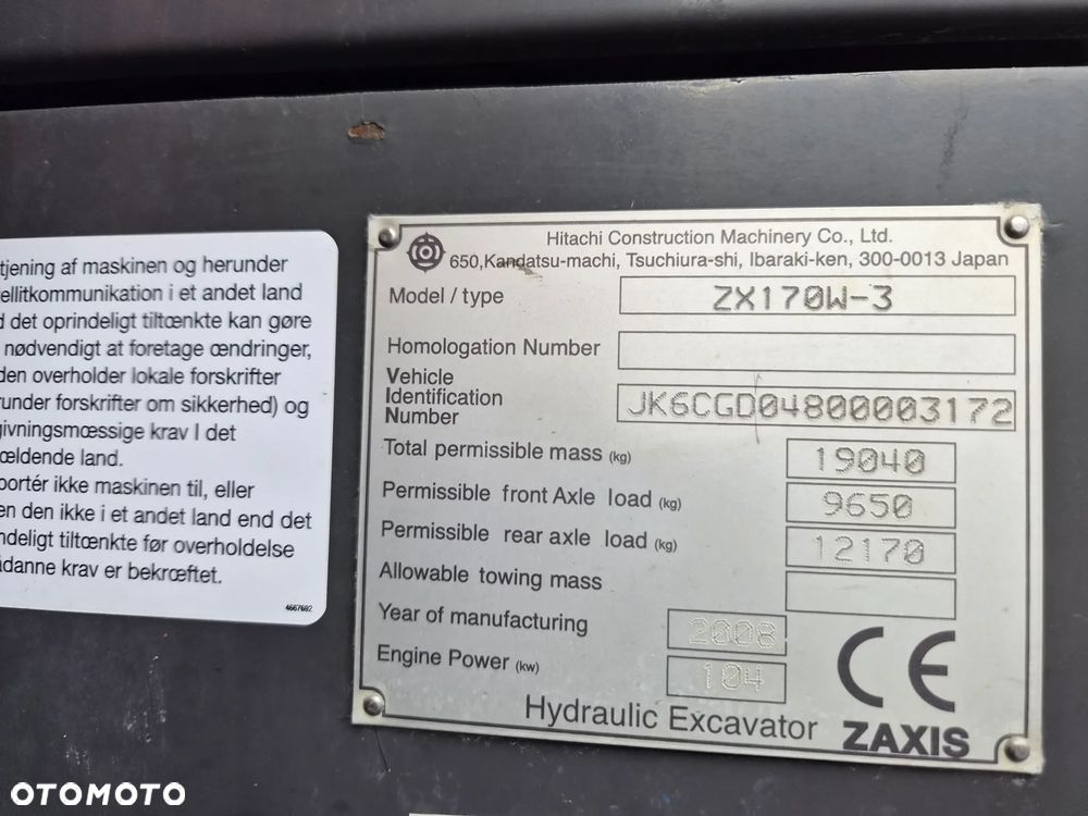 Hitachi ZX170W-3 - 29