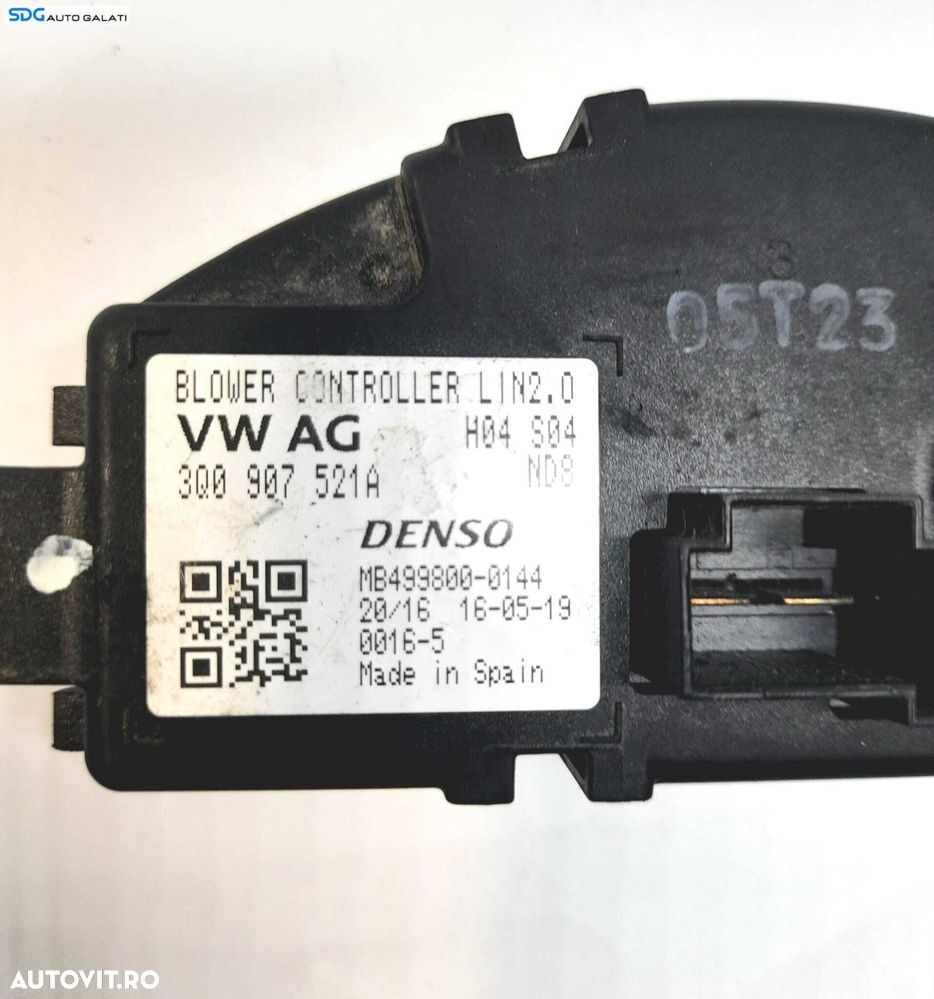 Releu Rezistenta Aeroterma Bord Habitaclu Volkswagen Crafter 2.0 2016 - Prezent Cod 3Q0907521A [N0253] - 3