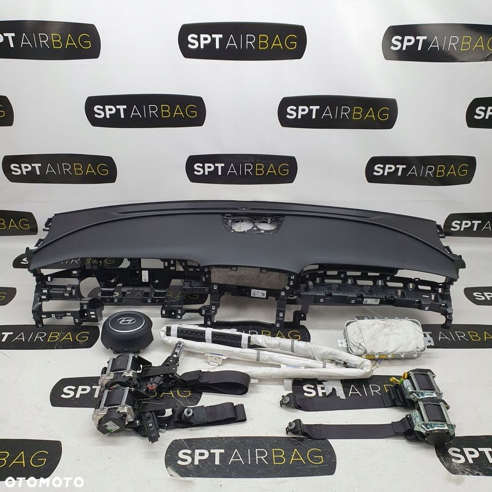 HYUNDAI TUCSON IV 4 DESKA ROZDZIELCZA KONSOLA KOKPIT PULPIT PODUSZKI AIRBAG AIR BAG PASY KIT SET - 1