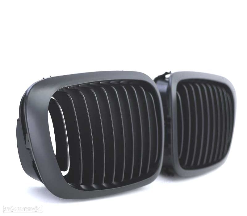 GRELHAS FRONTAIS BMW E46 COUPE 99-03 CABRIO 00-03 PRETO MATT - 2