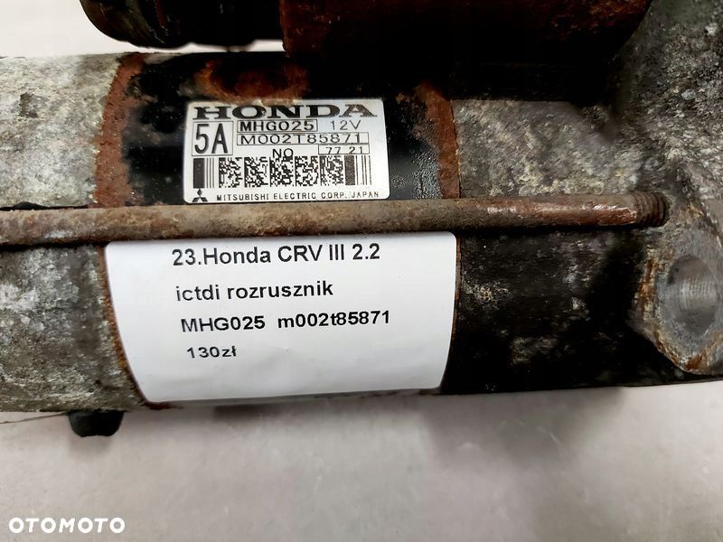 HONDA CRV CR-V 3 III 2.2 I-CTDI ROZRUSZNIK MHG025 - 2