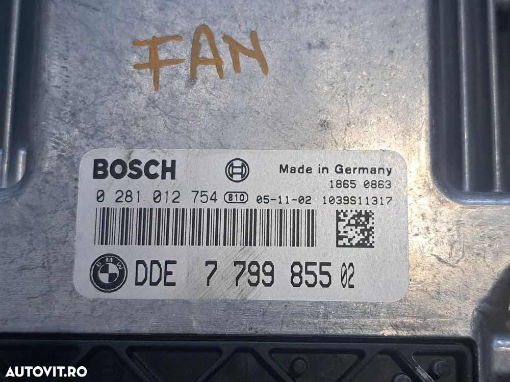 Unitate control ECU calculator Motor DDE Original BMW E87 E90 E91 E60+LCI E61+LCI E83+LCI - 2