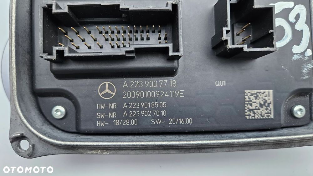 MERCEDES S-KLASA W223 przetwornica LED Moduł A2239007718 - 3