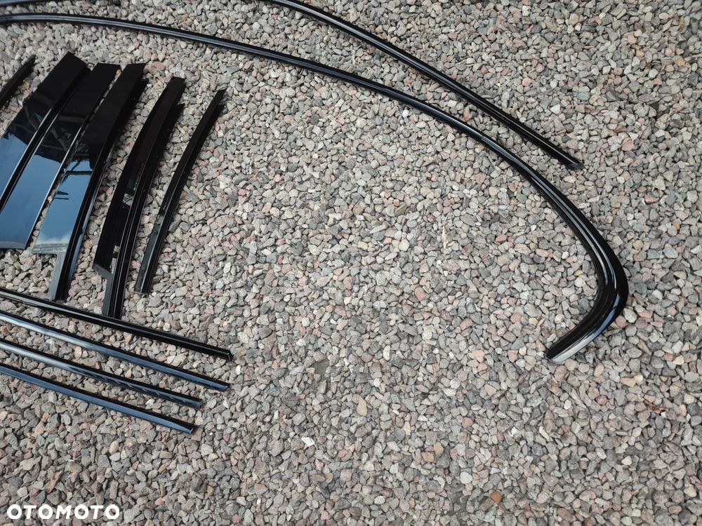 BMW E46 SEDAN ORYGINALNY KOMPLETNY KOMPLET LISTEW OZDOBNYCH SCHADOW-LINE / CZARNY WYSOKI POŁYSK / GLANZSCHWARZ M-PAKIET W DOBRYM STANIE O NR. 51 13 2 695 281 / 51 13 2 695 282 / 51 34 2 695 290 / 51 34 2 695 289 / 51 33 2 695 284 OEM W DOBRYM STANIE - 8