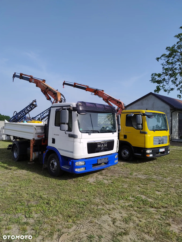 MAN TGL 12.240, wywrotka z hds , kiper , hds , blokada mostu, sprowadzony