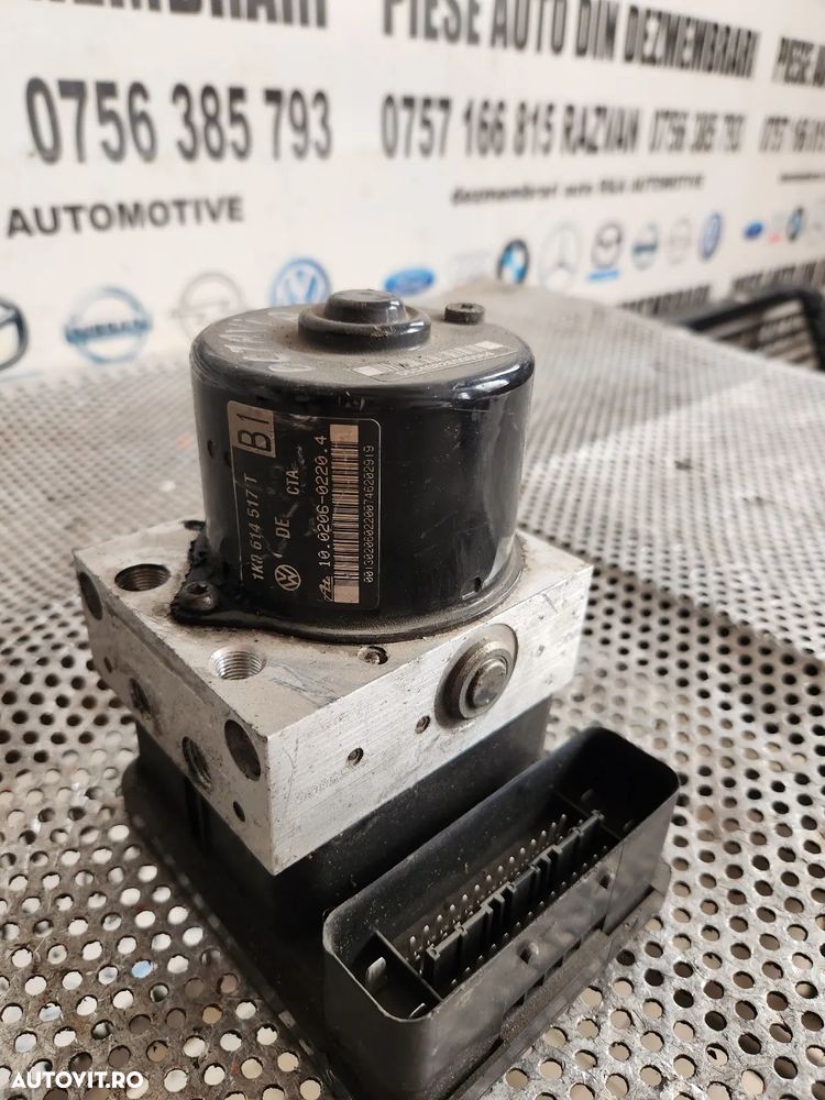 Modul Pompa Unitate ABS Skoda Octavia 2 Vw Touran Golf Jetta Caddy Seat Leon Altea Audi Cod 1KAA - - 7