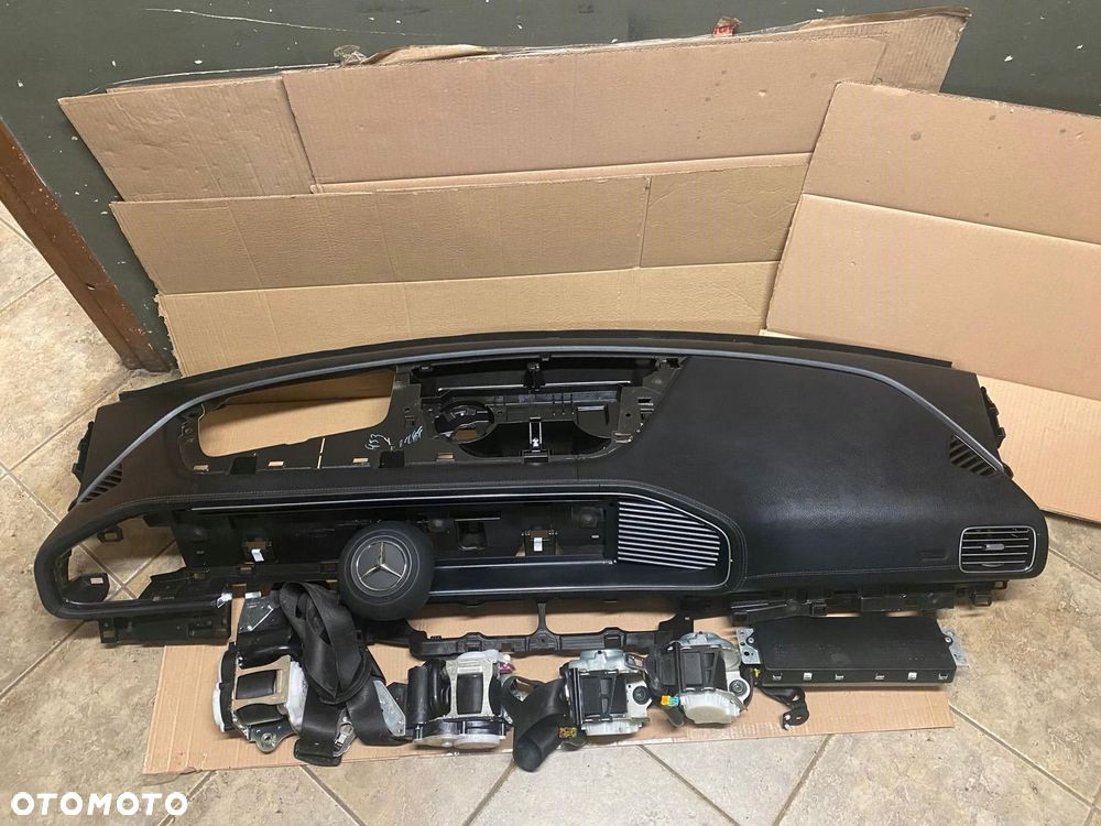 konsola airbag pasy mercedes gle 167 lift skóra pakiet amg head up - 1