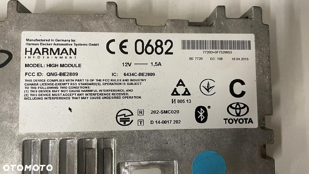 TOYOTA VERSO 15-18 wzmacniacz Harman QNG-BE2809 - 2