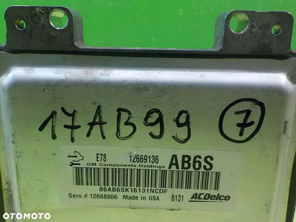 OPEL ASTRA J GTC 1.4T 16r 3D sterownik komputer silnika 12669136 12668866 - 6