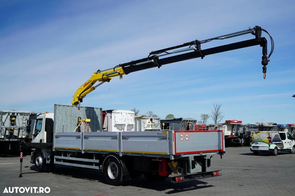 Volvo FL 280 / 4X2 / CAROSERIE 7,3 M / HYVA DRIVE / PILOT / FURCĂ PENTRU PALEȚI / ROTATOR / EURO 6 - 5