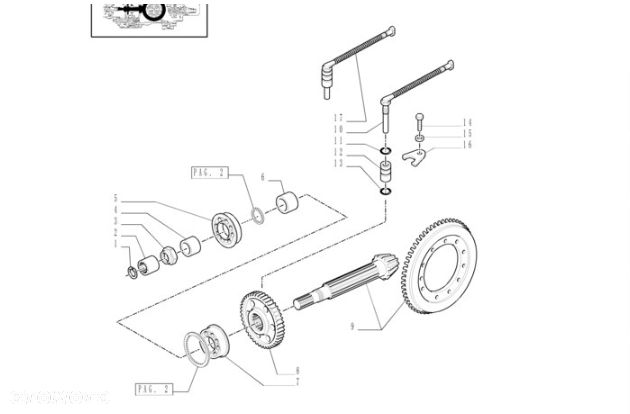 Most napęd tył obudowa atak talerz mechanizm różnicowy WOM PTO New Holland TS115A - 4
