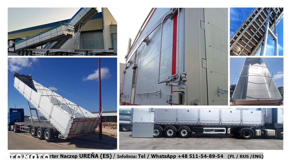 Inny NOWA Naczepa URENA-Uniwersalna Wywrotka/ Burty/Rama/Aluminiowa/5400 kg - 9
