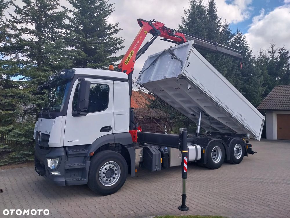 Mercedes-Benz 3-str. wywrotka z PALFINGER PK 19001 - 23