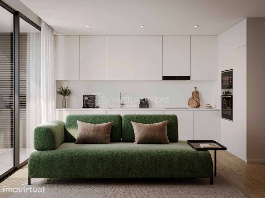 Apartamento T2 com Terraço / jardim privativo e parqueamento no Porto. - Grande imagem: 3/40