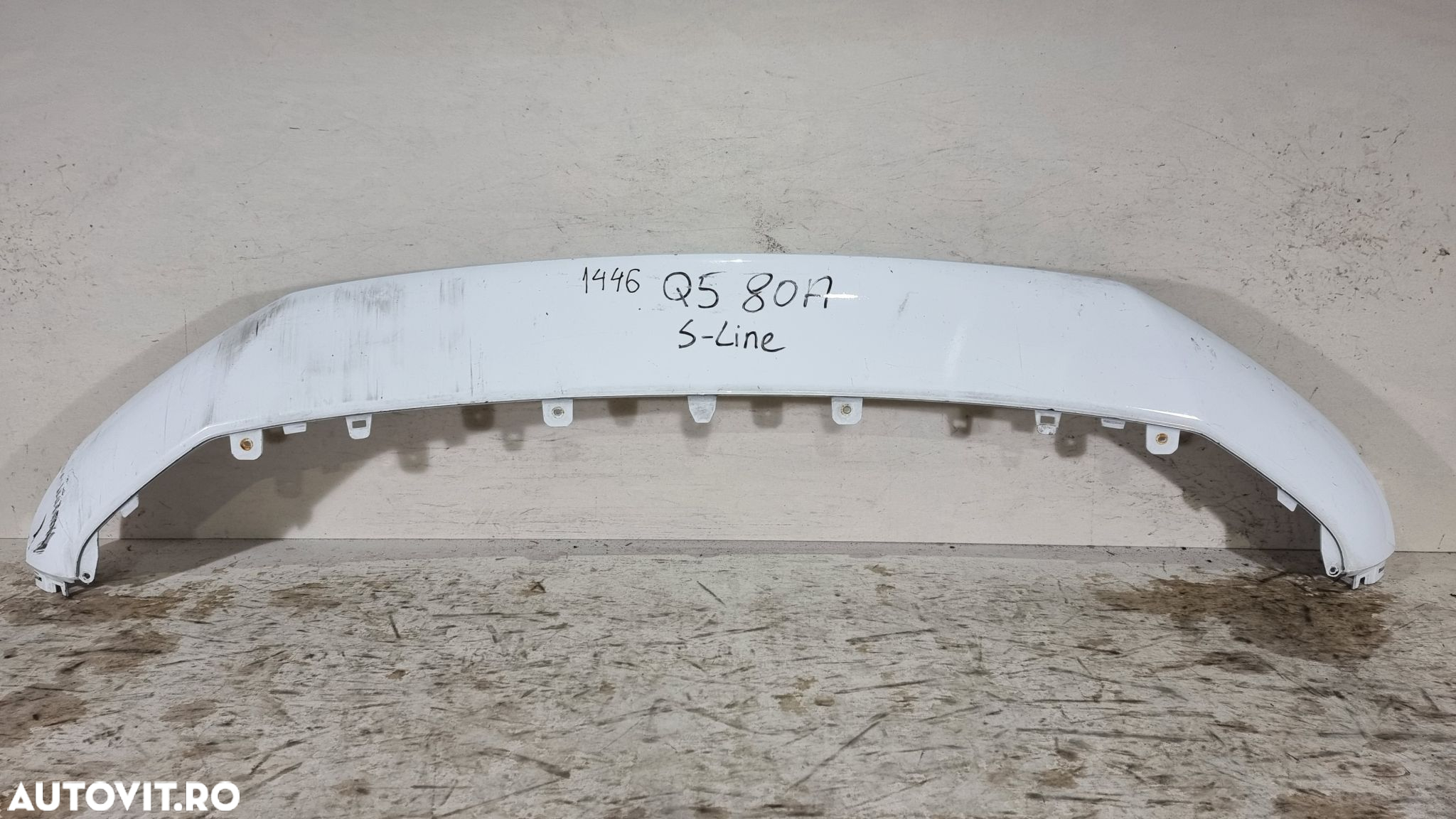 Spoiler inferior bara fata Audi Q5 S-Line, 2017, 2018, 2019, 2020, cod origine OE 80A807061B - 2