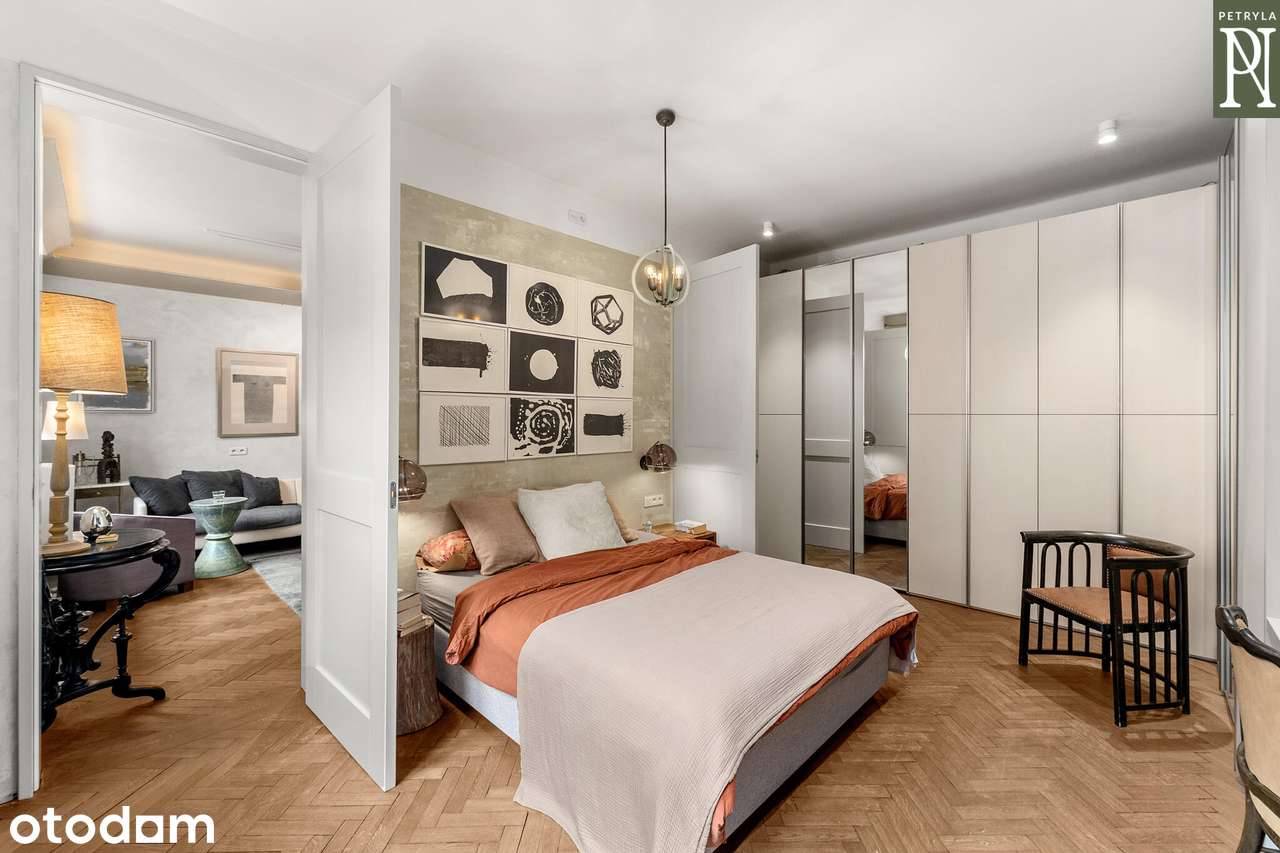 Apartament z balkonem według autorskiego projektu wnętrz.