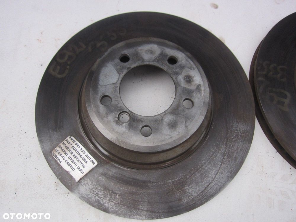 BMW E90 330i 335i TARCZE HAMULCOWE PRZEDNIE PRZÓD 348X30 34116770729 ORYG - 3