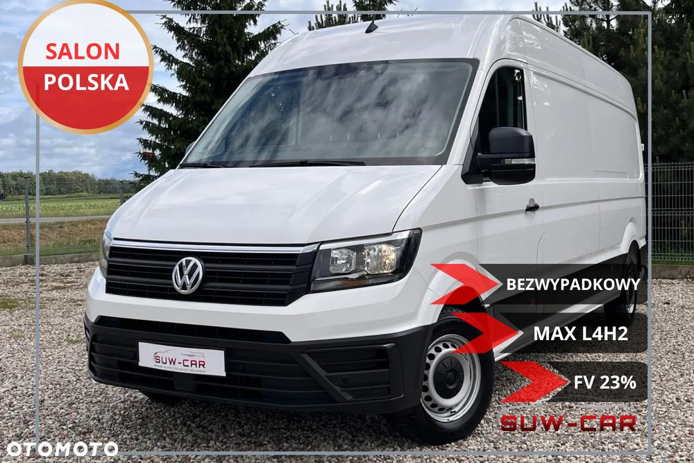 Volkswagen Crafter MAX L4H2 2.0TDI, Zakup 12.2020, Klima, Napęd przedni, Salon Polska, Pierwszy Właściciel, BEZWYPADKOWY- ORYGINALNY LAKIER, FV 23%, Bardzo Zadbany !!! - 1