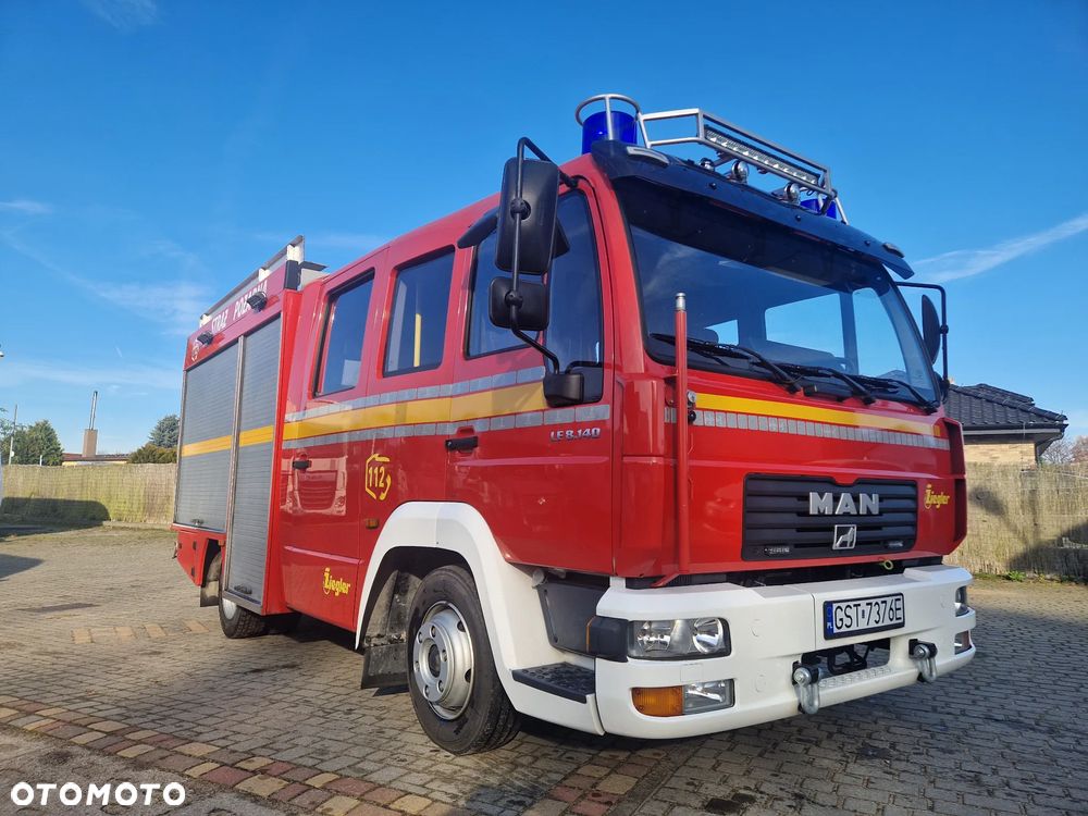 MAN LE 8.140 STRAŻ POŻARNA PIANA WODA NATARCIE