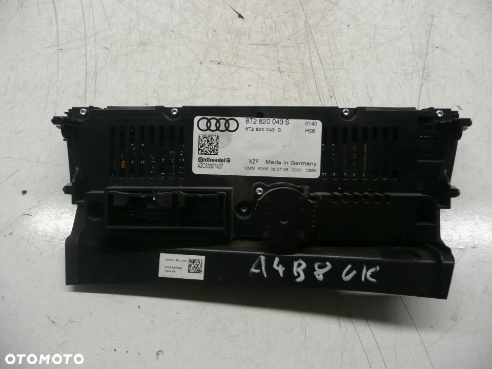 Panel Klimatyzacji Audi A4 B8 8T2820043S - 3