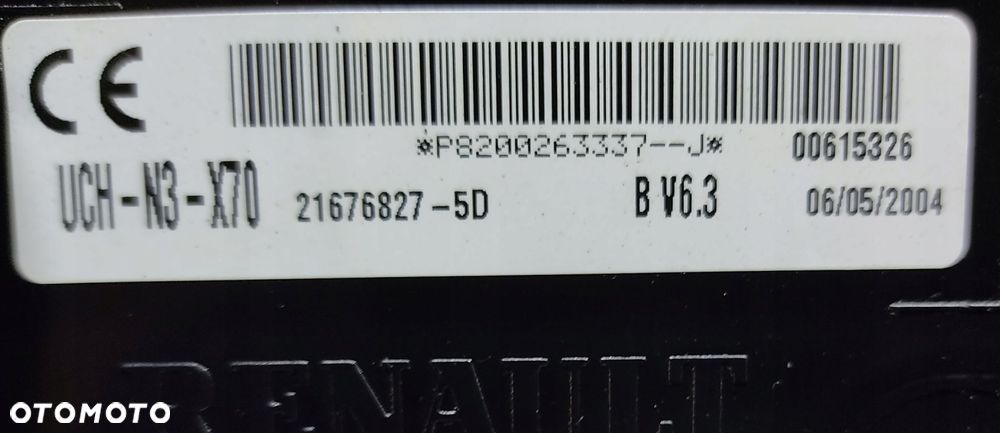 moduł uch-n3-x70 renault master ii opel movano a p8200263337-j 2004-2009 - 4