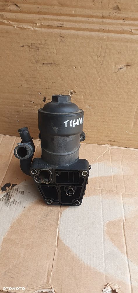 Podstawa filtra oleju chłodniczka VW Tiguan I Lift 2.0 TDI 03L115389C 03L117021C - 5