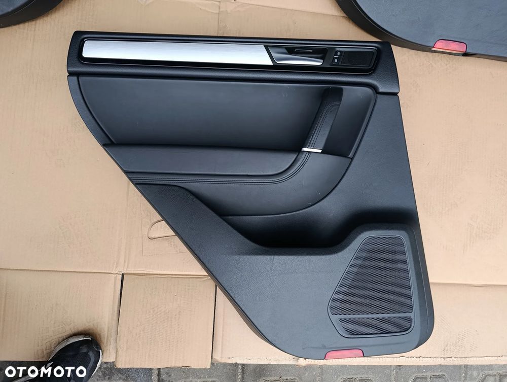 VW TOUAREG II 2 7P FOTELE SIEDZENIA BOCZKI KOMPLET GRZANE PÓŁSKÓRA EUROPA - 20