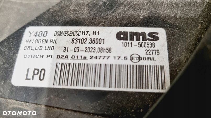 REFLEKTOR PRAWY ZWYKŁY LAMPA SSANGYONG REXTON II G4 EUROPA - 4